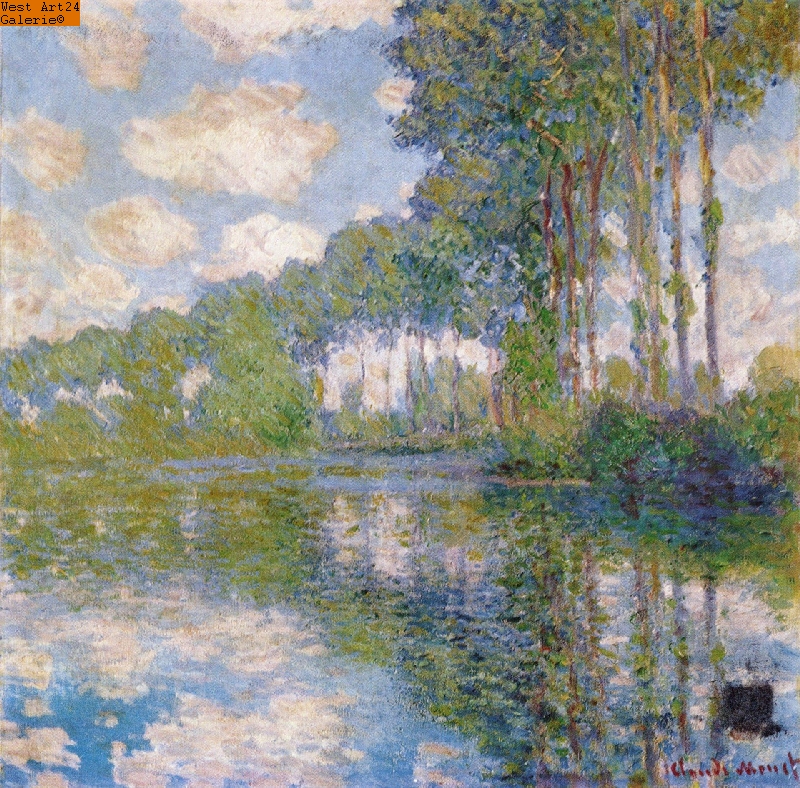 Pappeln an der Epte nach Monet Gemäldeimitation